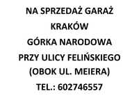 Garaż sprzedam Górka Narodowa przy ulicy Felińskiego, Księga wieczysta