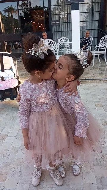 Сукня з рукавом пишна Плаття пудра Платье нарядное с рукавом  2-5 лет
