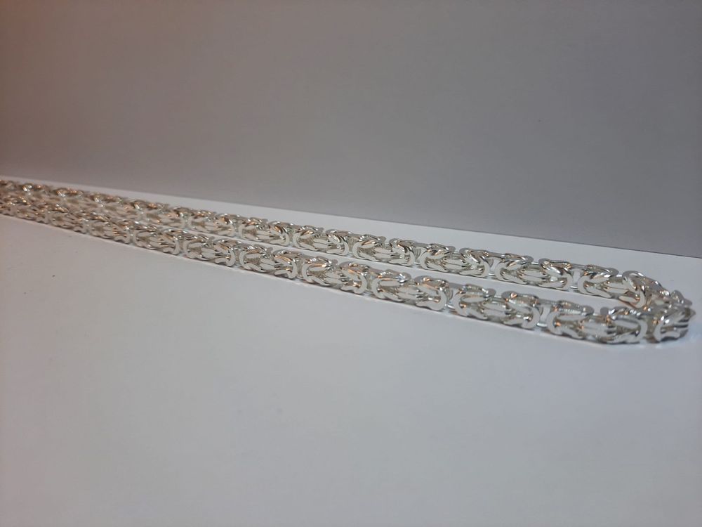Srebrny lancuszek królewski 109,54g 60cm