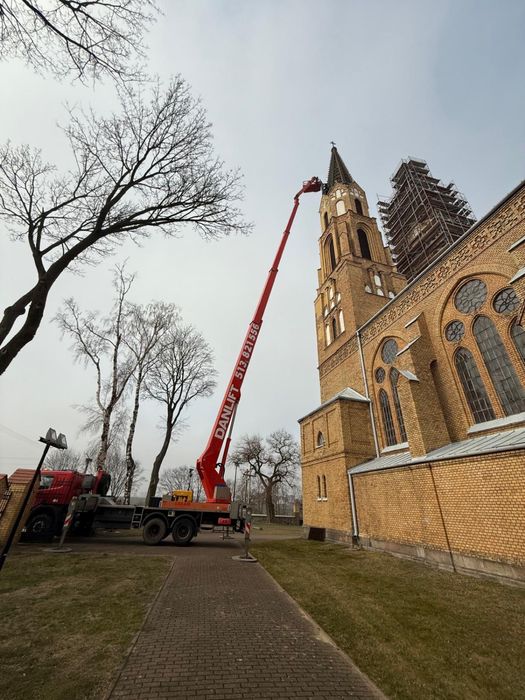 Wynajem podnośnik koszowy, zwyżka 45m, 53m, 61m, 70m