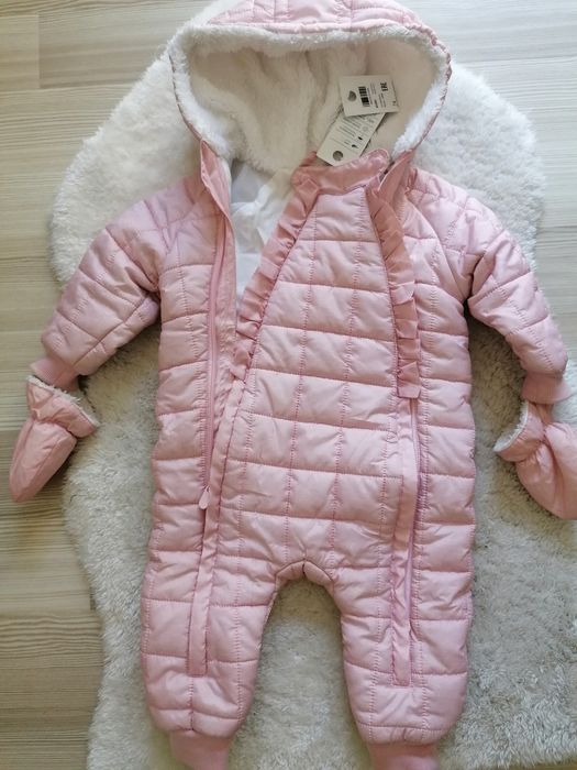 Kombinezon zimowy wodoodporny + buciki+czapka r.62 5.10.15
