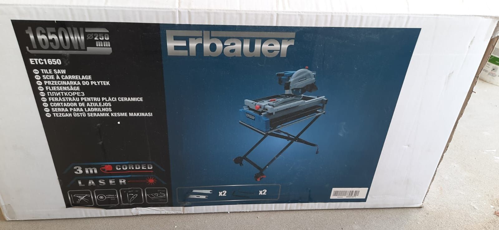 Erbauer przecinarka do glazury 1650W 250mm