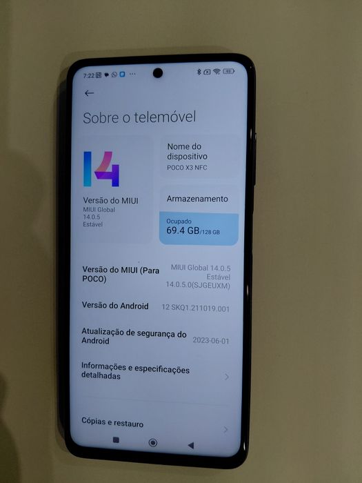 Poco X3 NFC Armazenamento 128GB