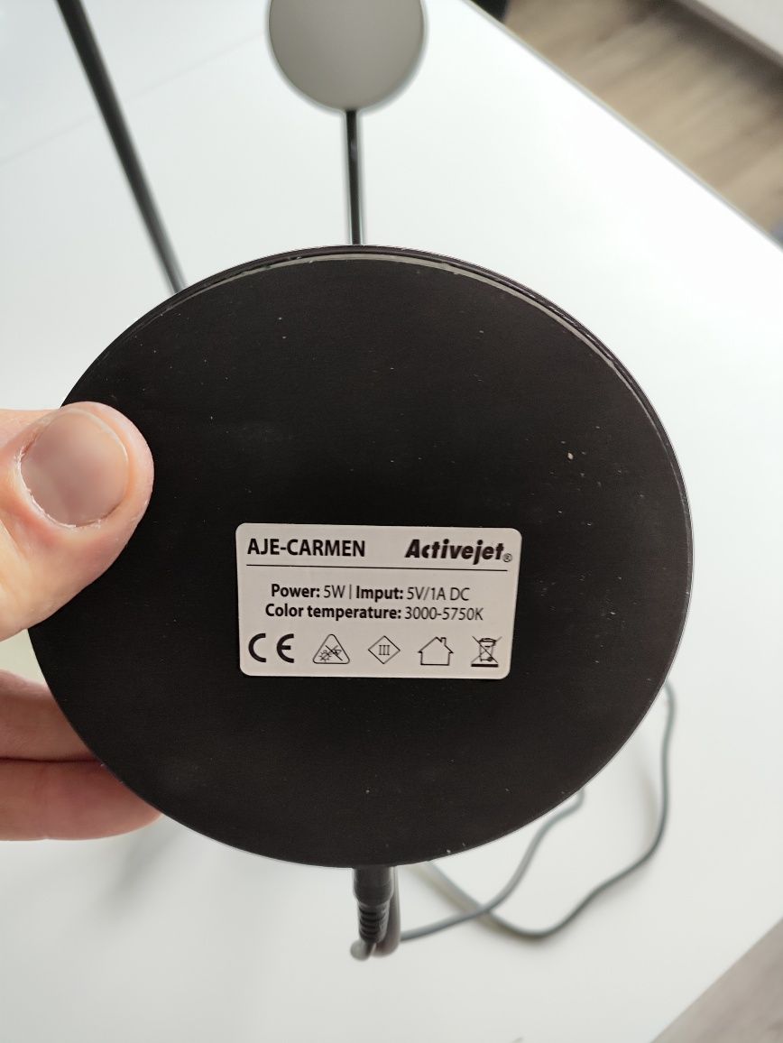 Lampka biurkowa Activejet Carmen czarna LED