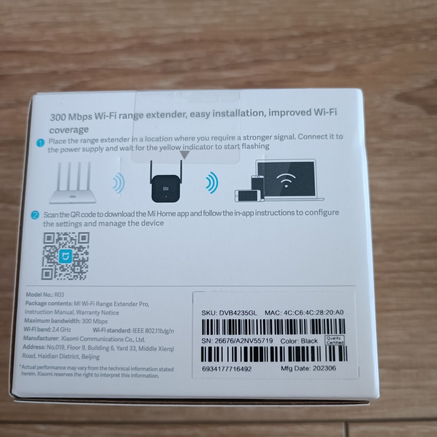 Wzmacniacz sieci Xiaomi R03 Range Extender Pro