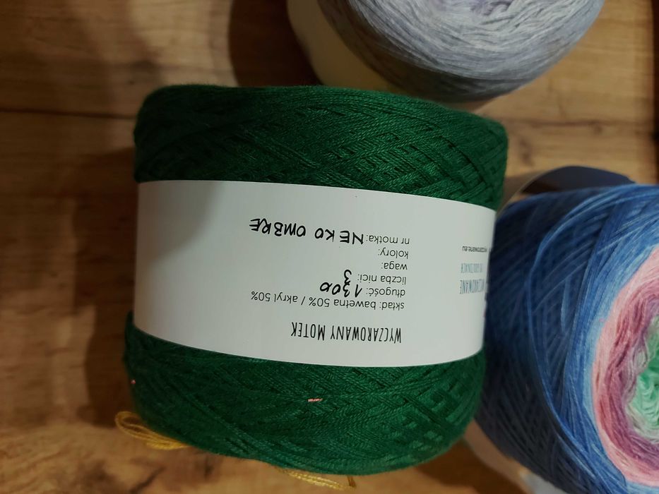 Motki ombre bawełna akryl.