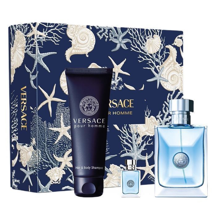 Versace Pour Homme zestaw EDT 100ml + EDT 5ml + żel pod prysznic 150ml