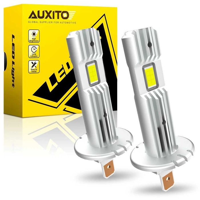 Лампы Auxito LED H7 H3 H1 H11 H8 H9 автолампы 12V светодиодные лампы