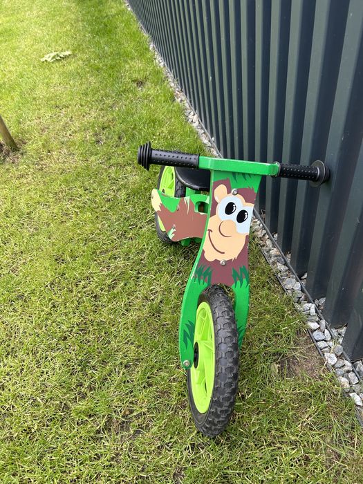 Rowerek biegowy drewniany