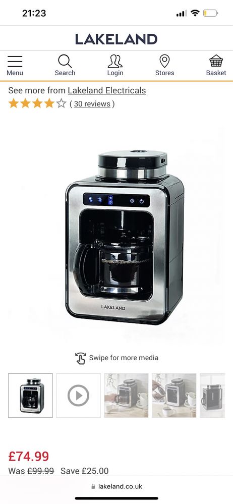 Кавоварка Lakeland 61784