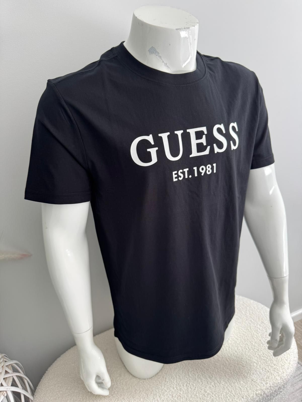 Nowa Koszulka T-shirt GUESS męska czarna XL