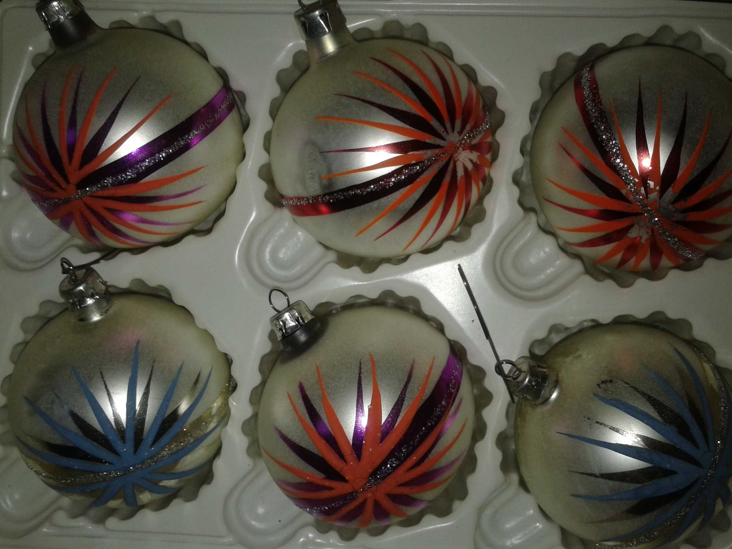 Bombki PRL Starocie, Vintage, Retro Ozdoby