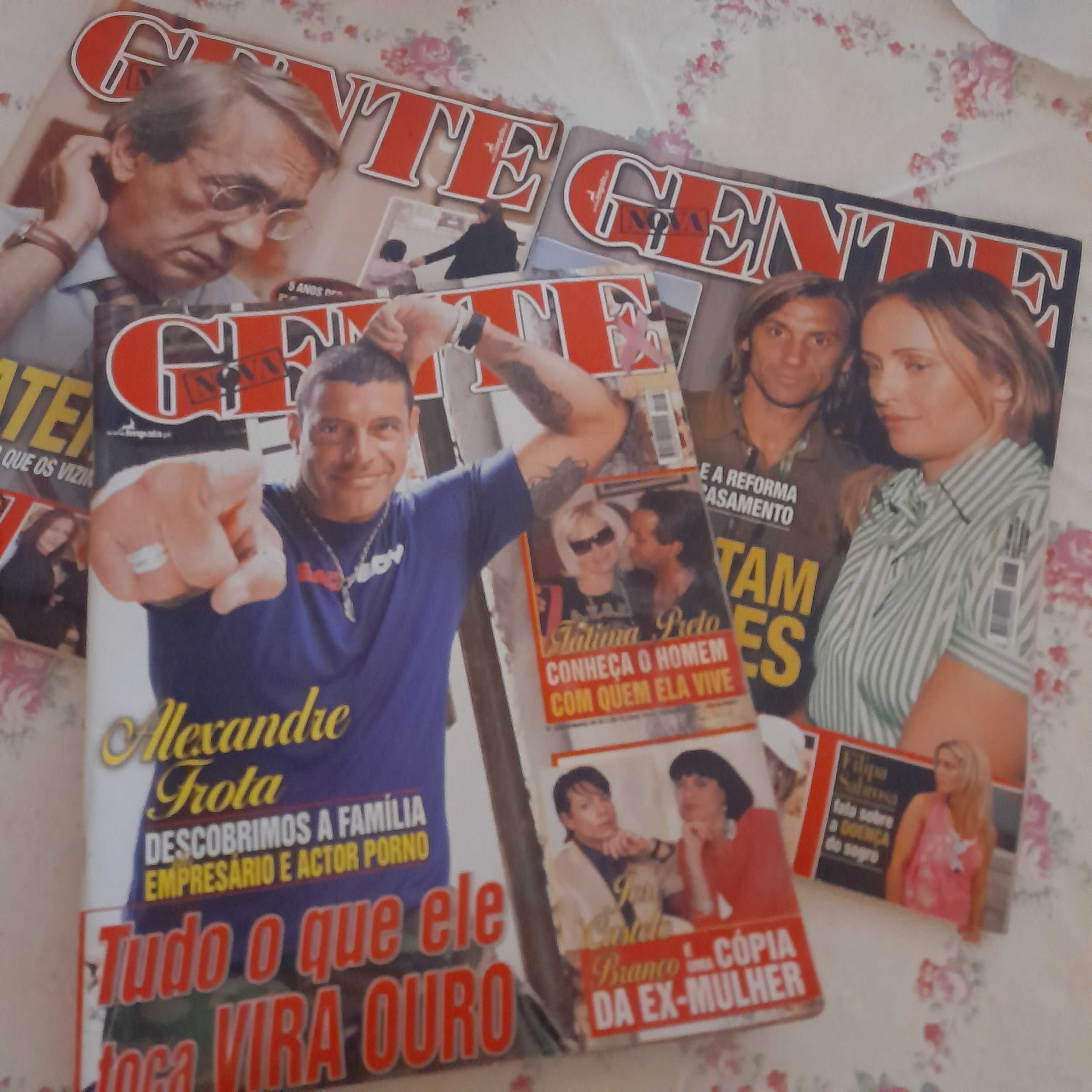 Revistas TEMPO, GENTE, CARAS, VIP e outras anos 70  a 2000