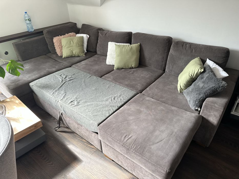 Narożnik z funkcja spania