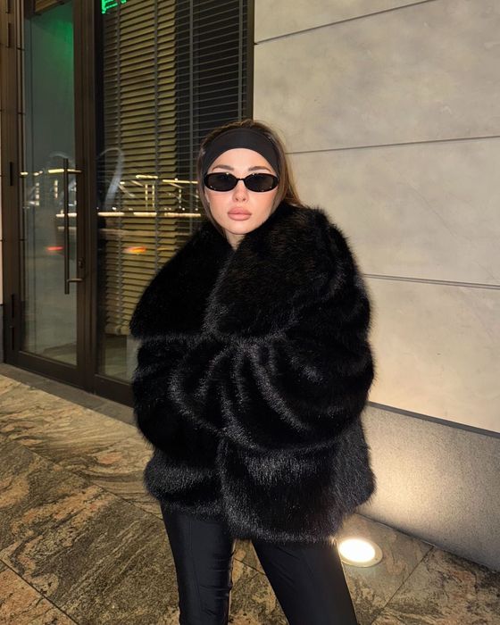 Еко шубка Zara Трендова хутряна шуба 1:1 до Zara Эко шуба, One size