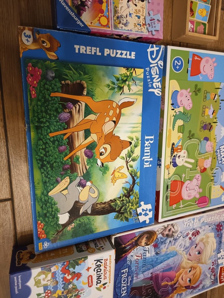 Zestaw puzzle + domino + książeczka z puzzlami