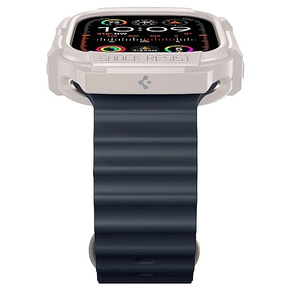 Etui Spigen Rugged Armor na Apple Watch Ultra 1 / 2 (49 mm) - beżowe