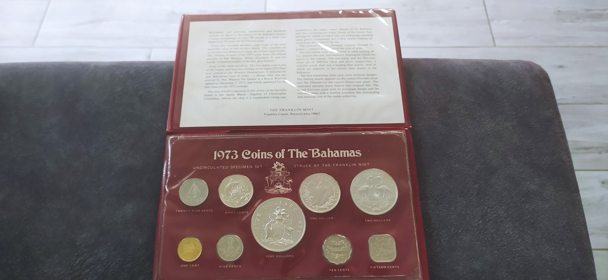 Monety Bahama rocznik 1973