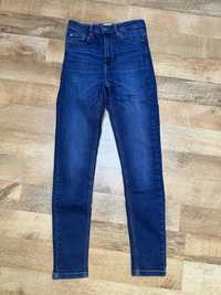 Spodnie damskie skinny wysoki stan jeans XS/34 Cropp