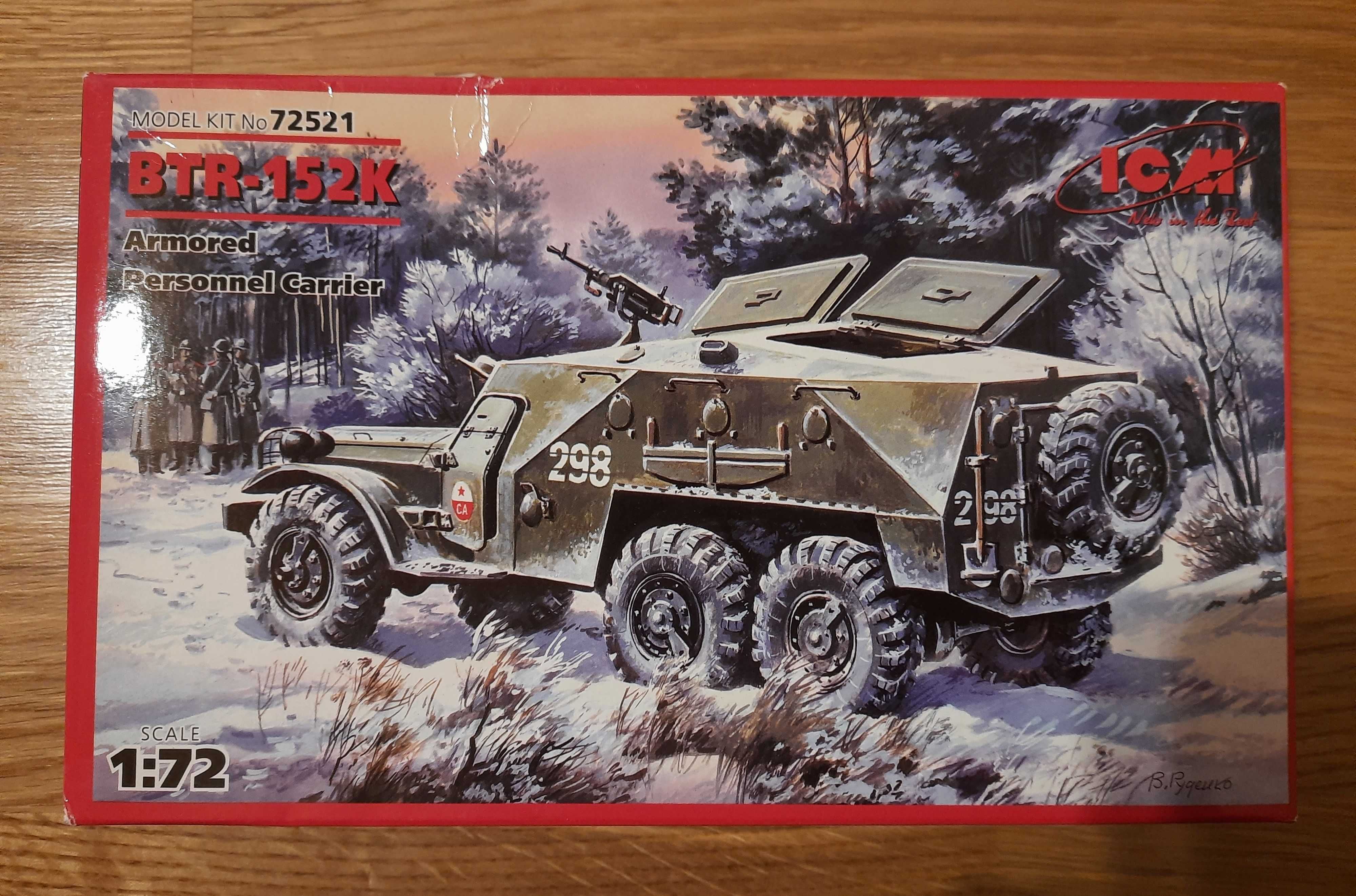 Model do sklejania BTR-152K Armored Personnel Carrier skala 1/72