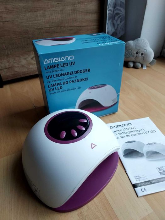 Nowa Lampa do paznokci UV LED marki Ambiano manicure pedicure