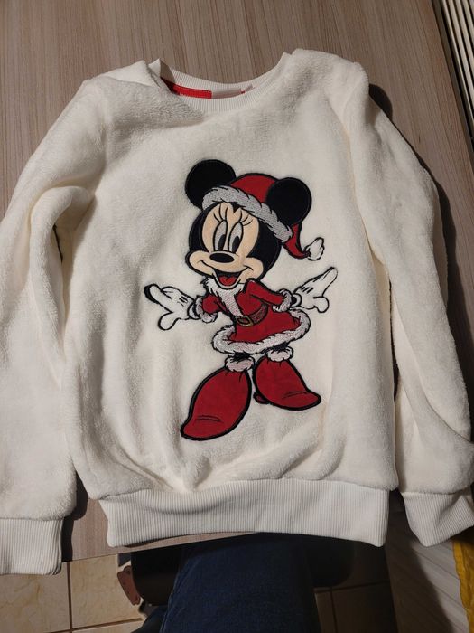 Bluza welurowa cieplutka nowa 134