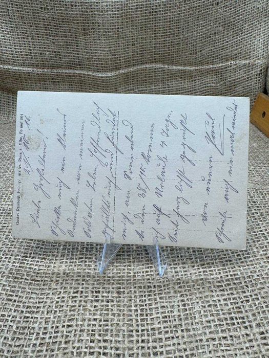 B513 pocztówka original wojsko Pruskie karabiny 1916 ww1 LUX