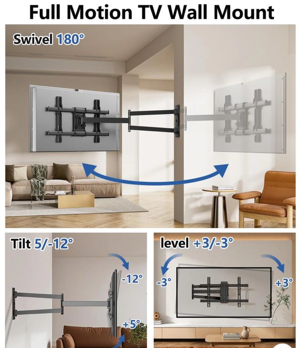 Uchwyt do telewizora uniwersalny z ramieniem 33" 32 do 75cali