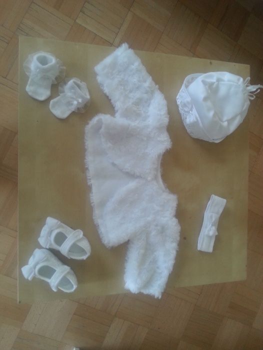 ,Sukienka, Sukieneczka do chrztu z dodatkami. ŚLICZNA-polecam