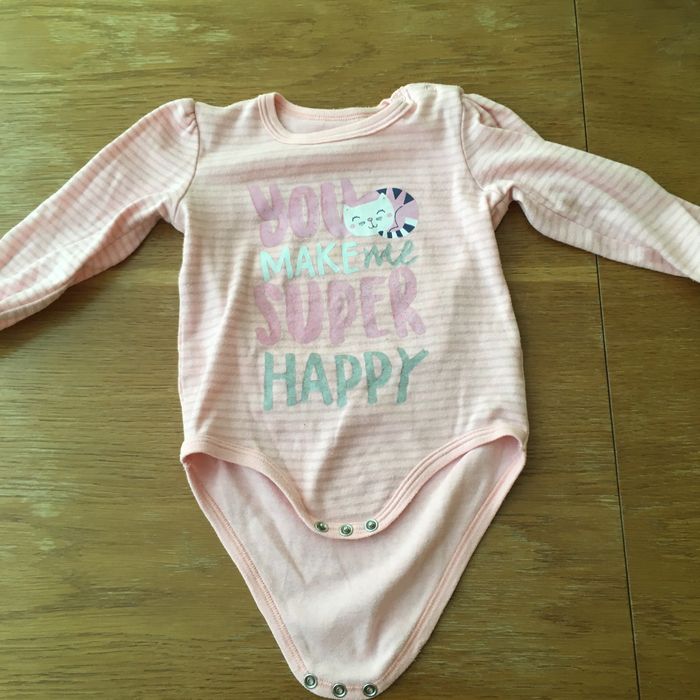 Body z długim rękawkiem rozmiar 86 - zestaw