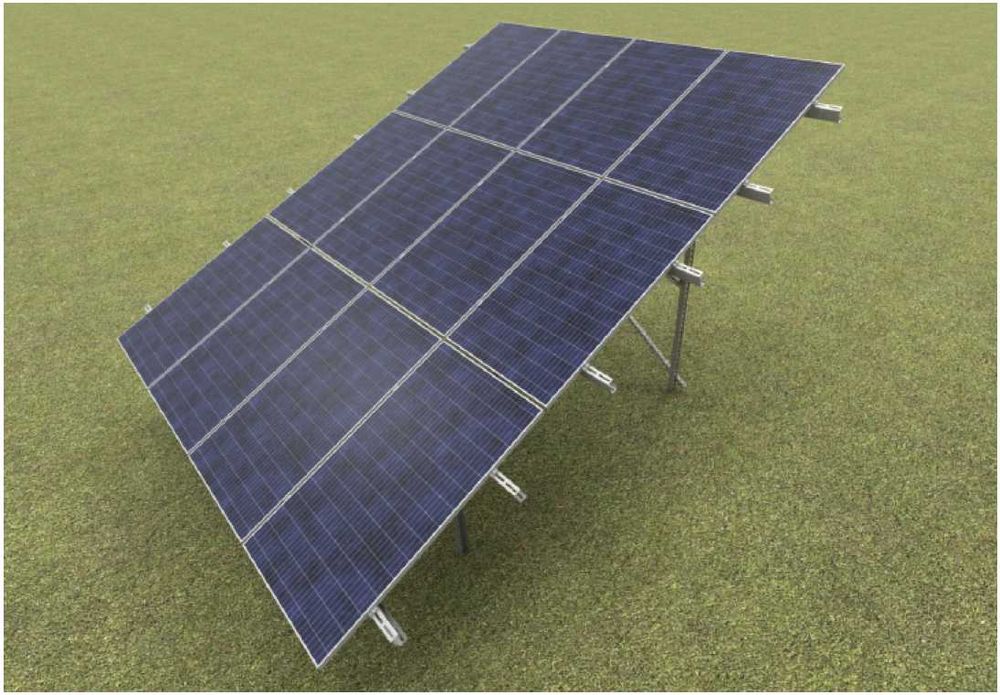 KONSTRUKCJA PV kompletna na grunt dwupodporowa fotowoltaika