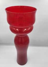 Czerwony wazon lata 60-70,proj.Stefan Sadowski