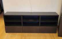 Zestaw mebli RTV pod TV IKEA BESTA 180cm – kolor czarnybrąz 802.998.74