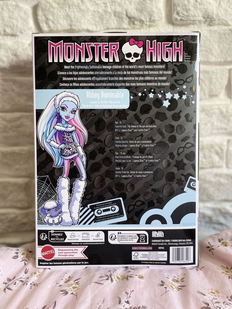 Abbey monster high lalka w pudełku basic g1