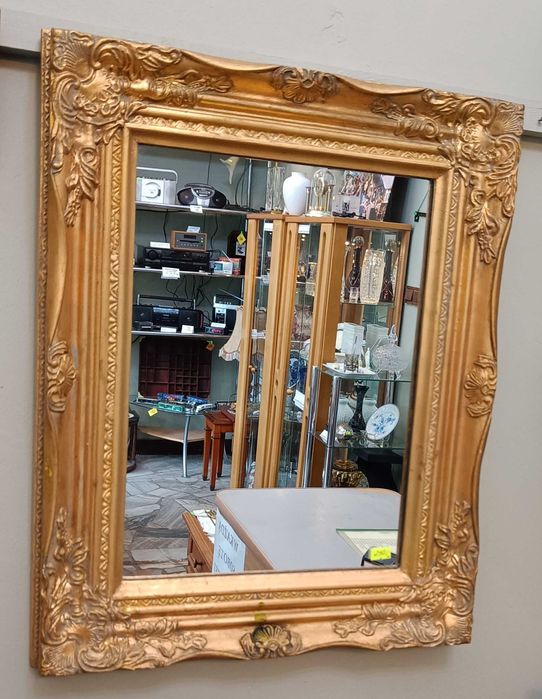 Antyczne lustro ścienne drewniana rama Słupsk