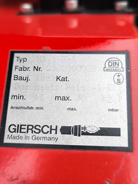 Palnik olejowy na olej opałowy Giersch M10-Z-L 440 KW suszarnia