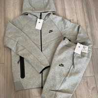 NOWY | FAKTURA Spodnie Dresowe, Bluza Nike Tech Fleece szary r. M / L
