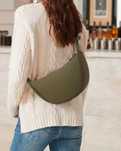 Damska nerka torebka CROSSBODY z regulowanym paskiem kolor khaki
