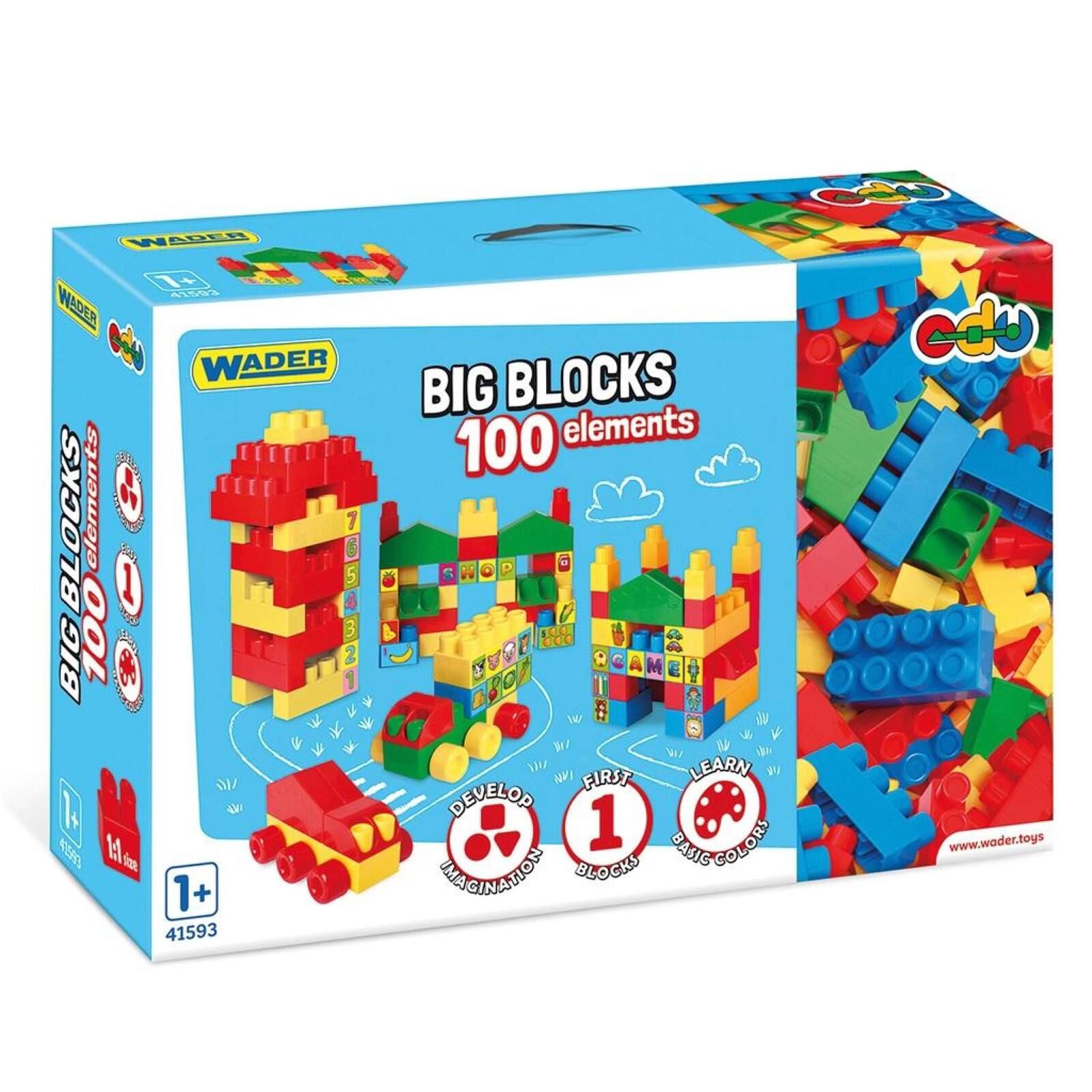 Big Blocks klocki 100el pudełko,400x595 mm