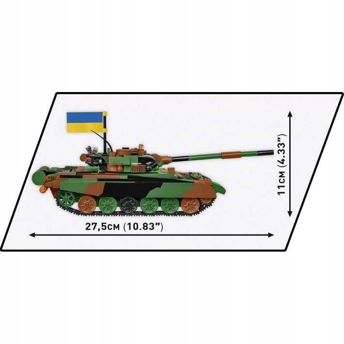 Конструктор COBI Танк T-72M1R (PL/UA) 2 фігурки 2 прапора COBI-2624