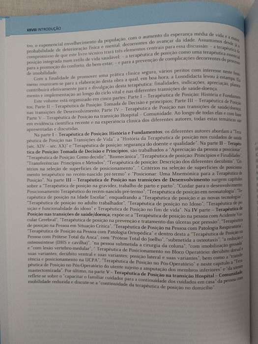 Livro "Terapêutica de Posição, Contributo para um Cuidado de Saúde..."