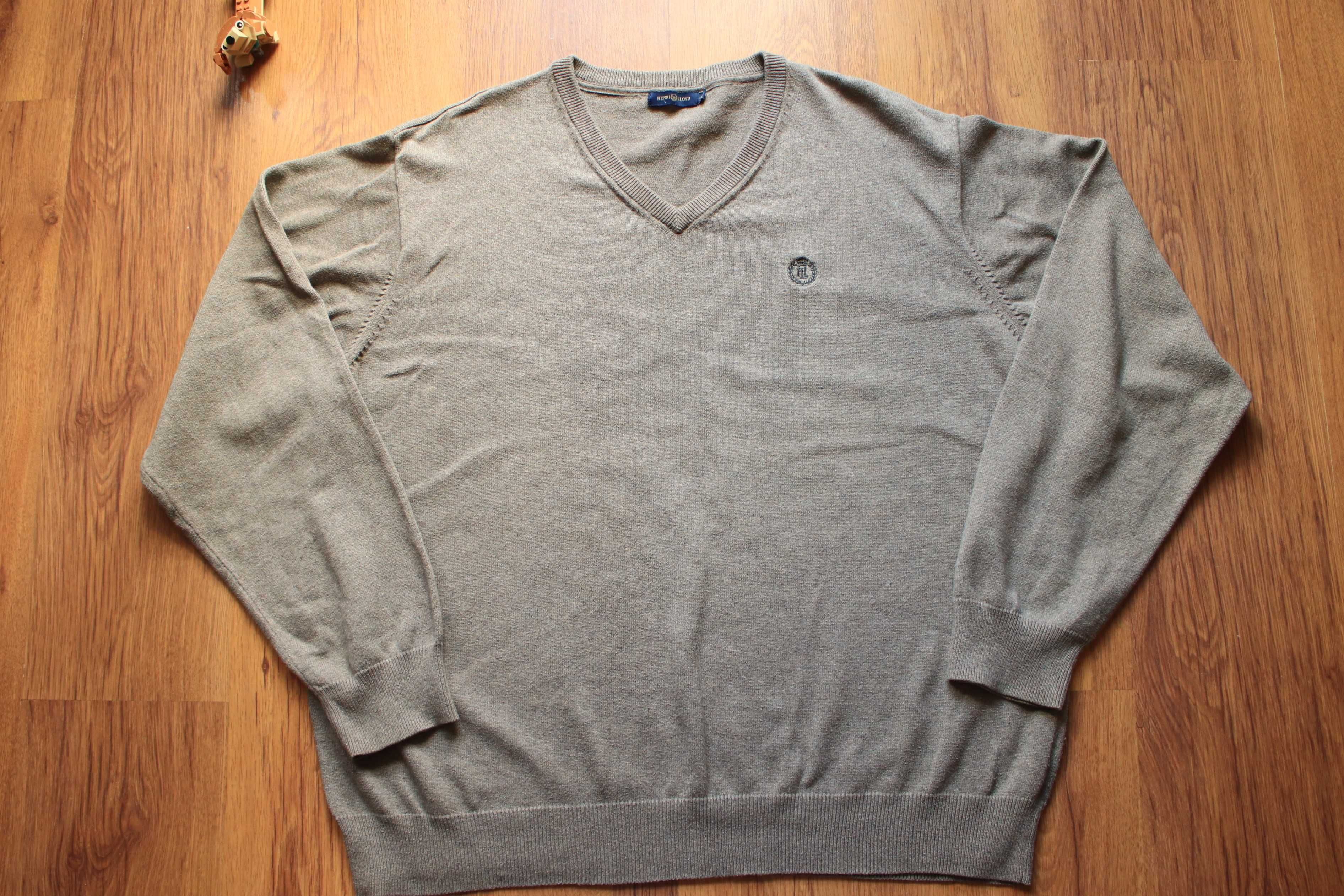 Sweter Henri Lloyd Khaki rozm. XXL bawełniany męski