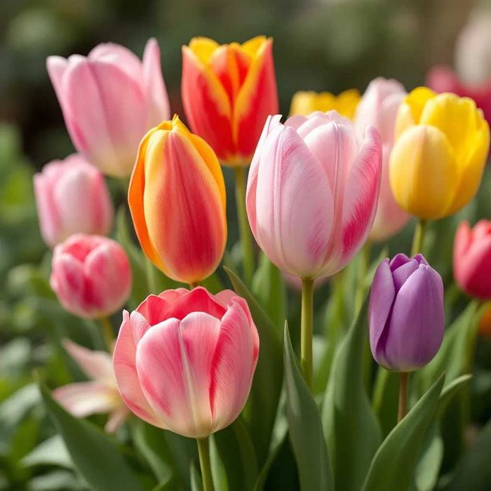 TULIPAN XXL Mix Cebulek TULIPANÓW 50 szt TULIPANY cebule DUŻE Kwiaty