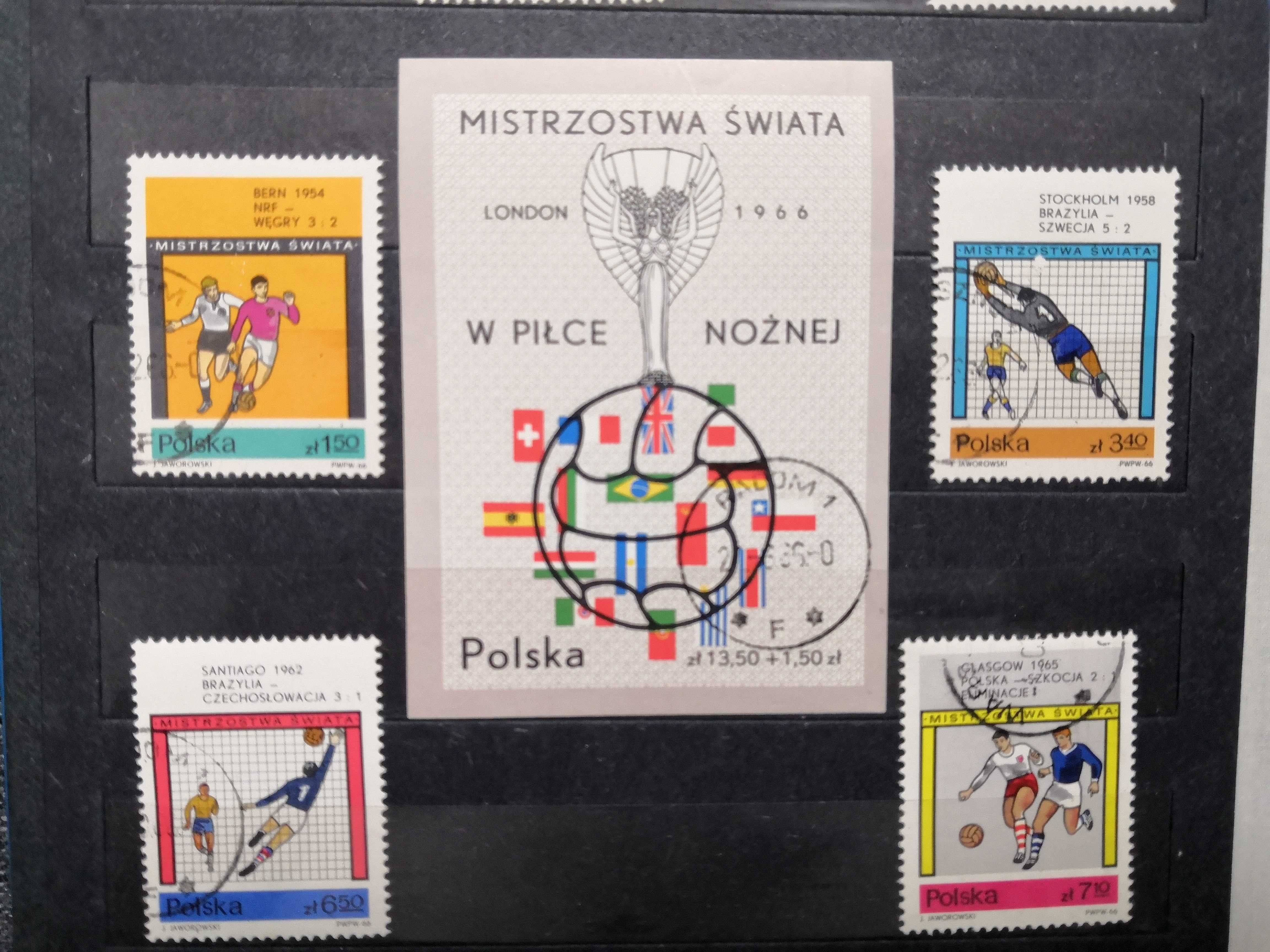 Znaczki pocztowe Mistrzostwa świata w piłce nożnej Londyn 1966 r.