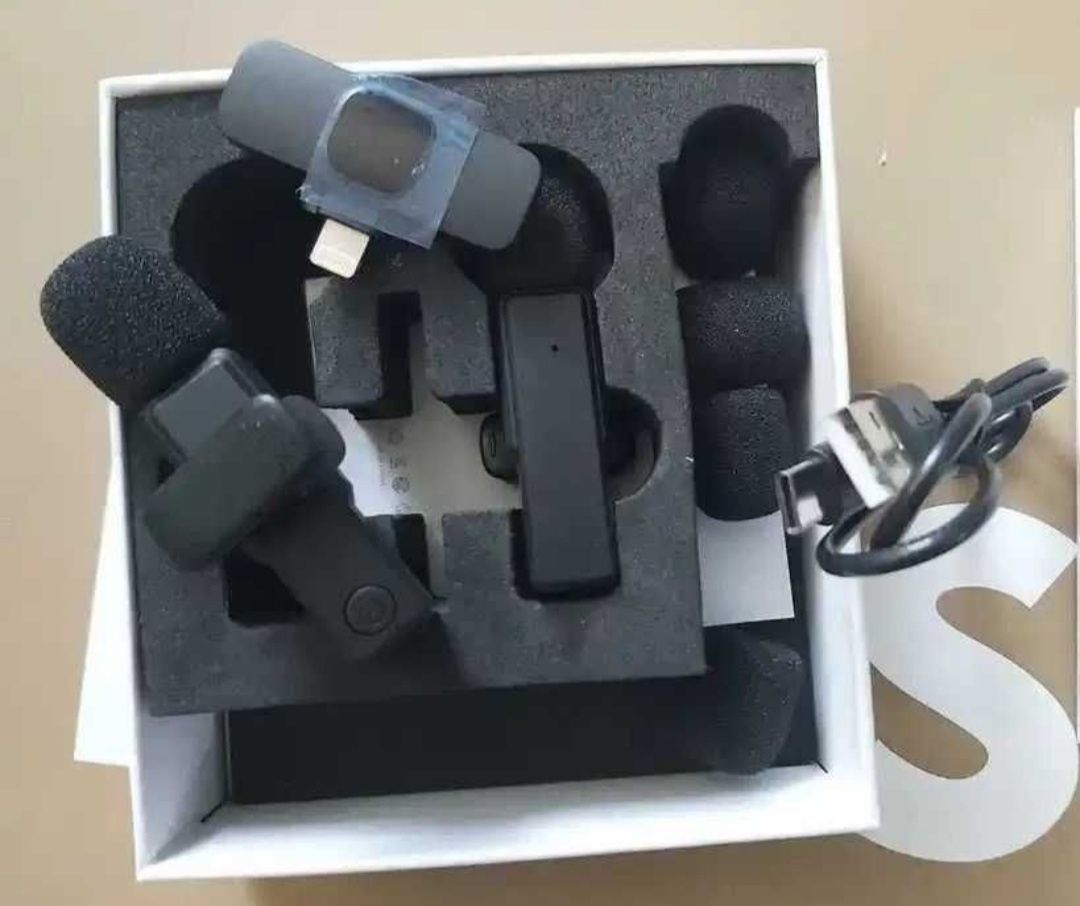 Homvos 2x  bezprzewodowy mini mikrofon do iPhone'a, iPada