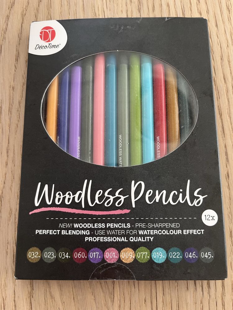 Kredki Bezdrzewne Akwarelowe Wodne WOODLESS PENCILS DecoTime