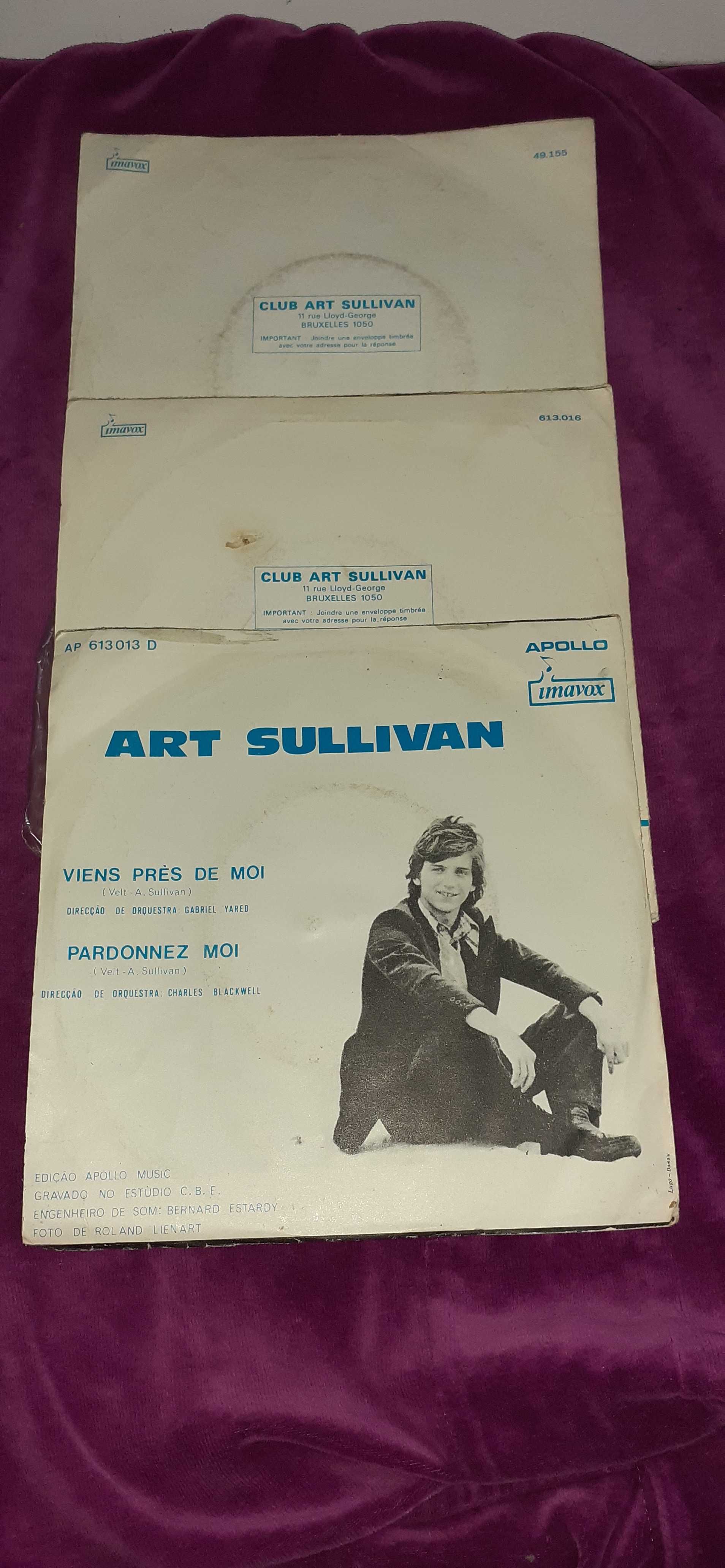 Conjunto de 3 Singles - " Art Sullivan"
