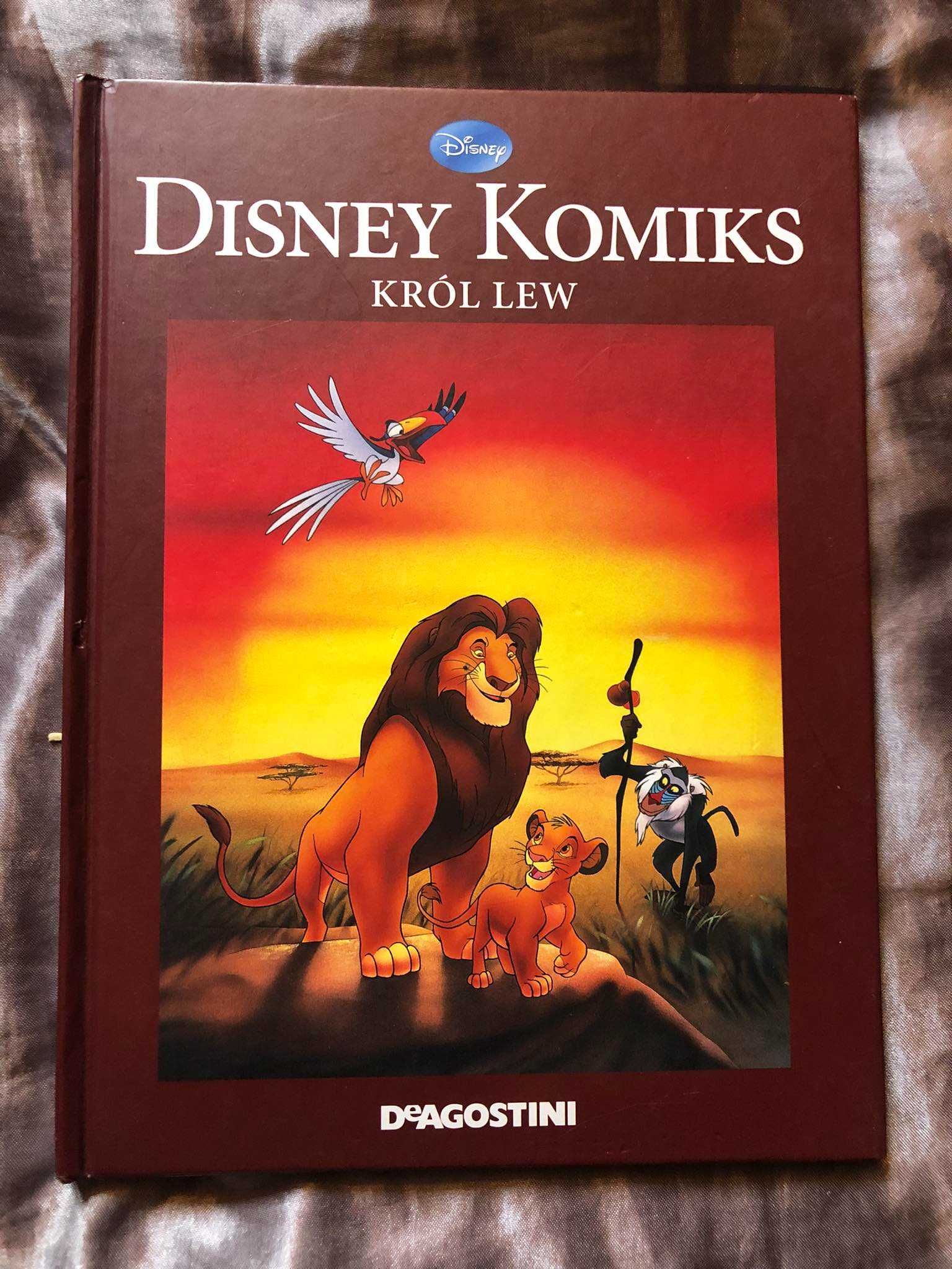 Książka dla dzieci disney komiks król lew deagostini