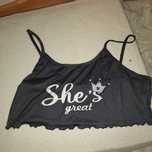 Top de pijama curto