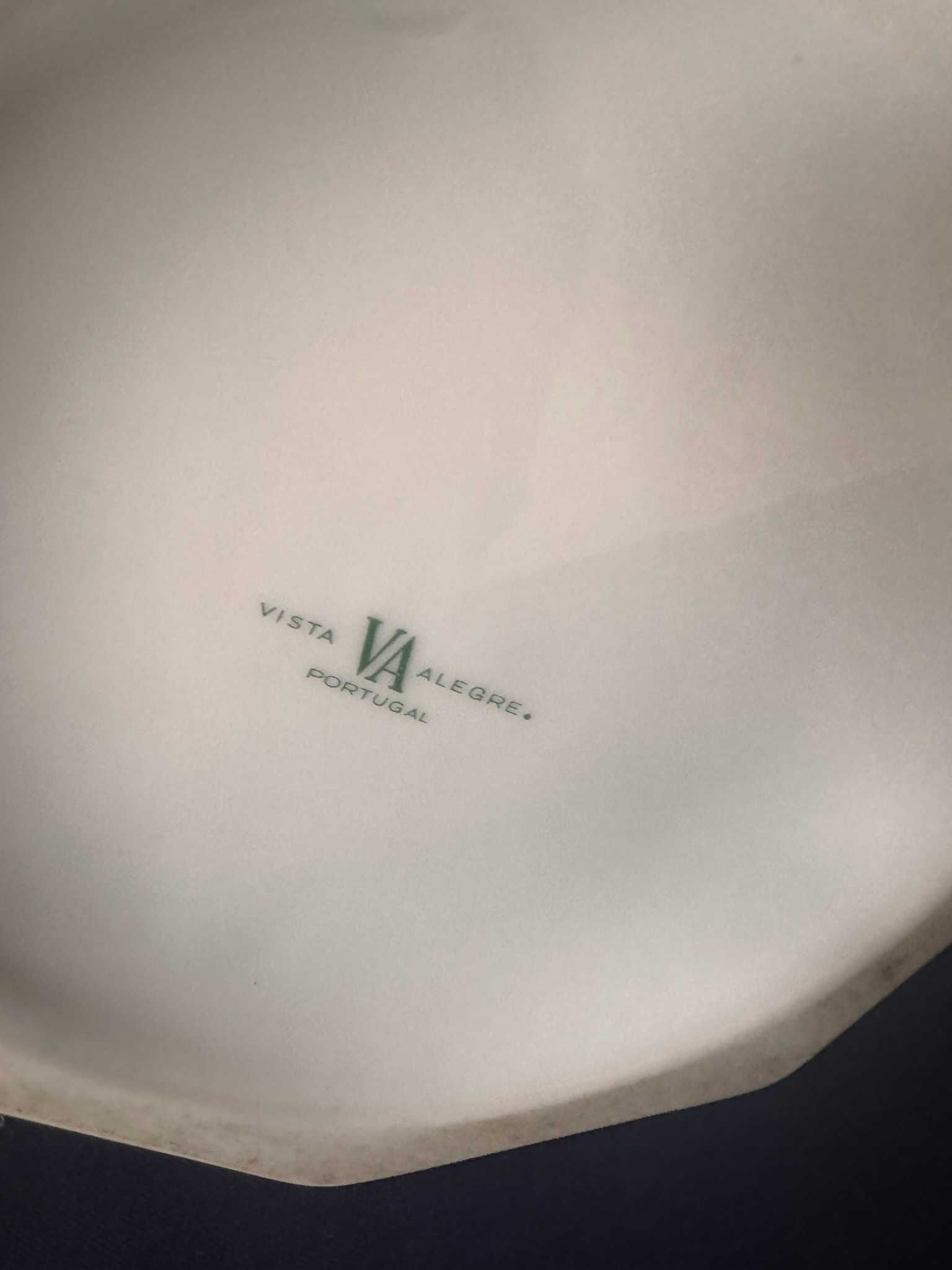 Vaso Oitavado tons Amarelo e Ouro Vista Alegre